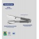 Pegador 24cm Utilitá Em Aço Inox Tramontina Com Cabo Emborrachado Cinza